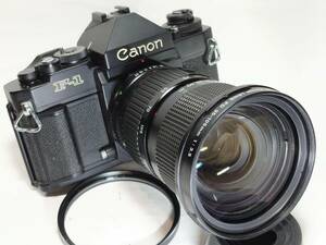 ★極上美品・光学極上/動作確認済み★ Canon キャノン New F-1 Eye Level + NFD 35-105mm f3.5マクロ キャノンの名機New F-1！#2385