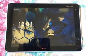 ジャンク 部品 取り Acer iconia A700 電源入りますが、 パスワ―ド不明。外観綺麗です。USB充電