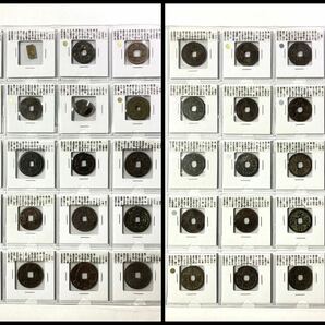 H、古銭まとめて 【判金 穴銭 コインアルバム】☆判金/絵銭/永楽通宝/天保通宝/鐚銭(琉球銭含む)/渡来銭/輸入銭/新古寛永通宝など 計200枚 の画像2