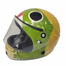 Arai アライ 競艇 ボートレースヘルメット サイズM 57-58cm 　ヘルメット　　AH-1010　ペイント有り　ジャンク_画像2