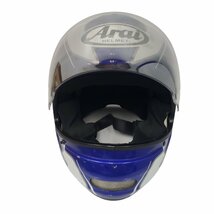 Arai アライ 競艇 ボートレースヘルメット サイズS 55-56cm 　ヘルメット　　AH-1010　ブルー・ホワイト_画像2