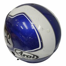 Arai アライ 競艇 ボートレースヘルメット サイズS 55-56cm 　ヘルメット　　AH-1010　ブルー・ホワイト_画像3