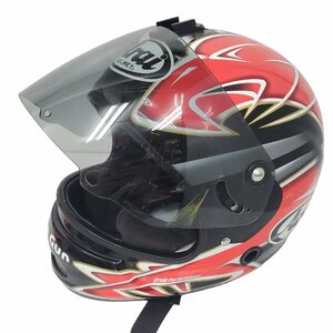 Arai アライ 競艇 ボートレースヘルメット サイズL 59-60cm 　ヘルメット　　AH-1010　ブラック/レッド　赤黒