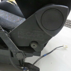 RECARO レカロ セミバケ バケット シート 底止め SR3 ルマンカラー リクライニング 運転席側 BP BL レガシィ シートレール付の画像6