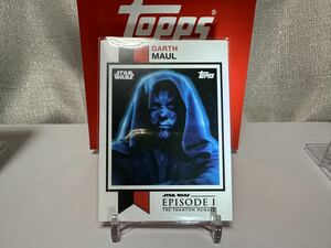 ダースモール(パラレル版)2023 Topps TBT STARWARS #14 DARTH MAUL(1:20 Parallel Ver.)THROWBACK THURSDAY Design:1973 Football