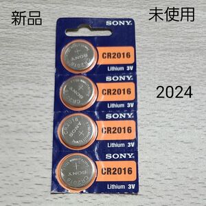 SONY / CR2016 ボタン電池　4 個セット　新品　未使用