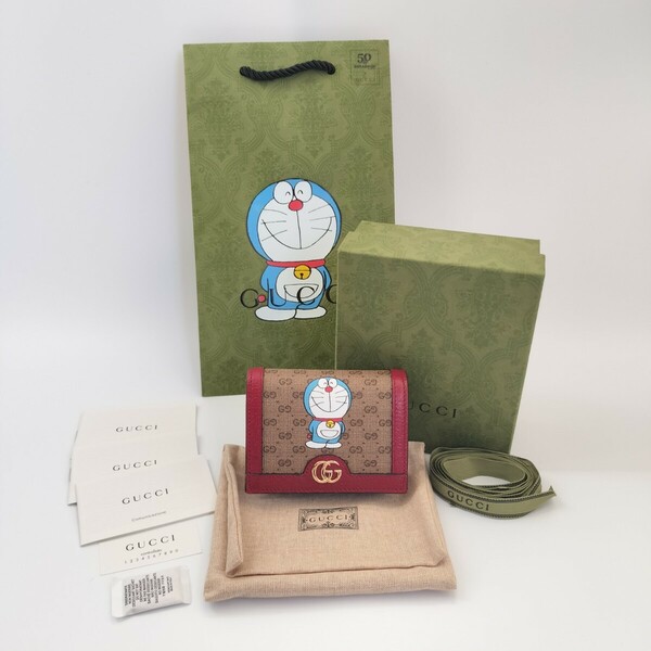 美品☆GUCCI ドラえもん コラボ 財布 コインケース カードケース グッチ Doraemon 限定