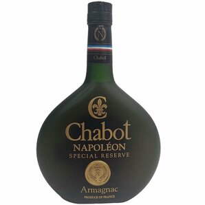 24-952 【未開栓】 シャボー ナポレオン ブランデー アルマニャック 700ml 古酒 洋酒 Chabot NAPOLEON SPECIAL RESERVE Armagnacの画像1