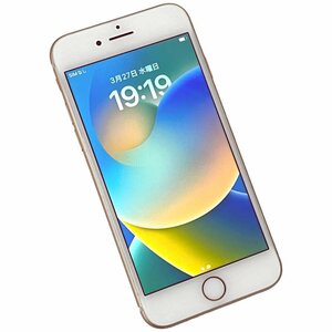 24-920 【美品/初期化済み】 アップル iPhone8 MQ7A2J/A A1906 ゴールド 64GB SIMロックなし バッテリー80％ 〇判定 スマホ 携帯電話