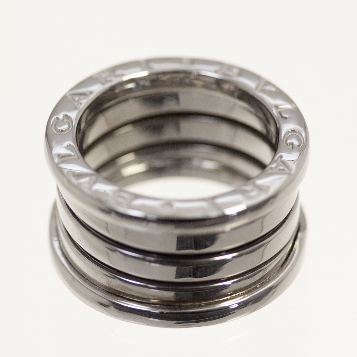 輝く高品質な k18wg -「bvlgari Yahoo!オークション b-zero1 48 リング ホワイトゴールド