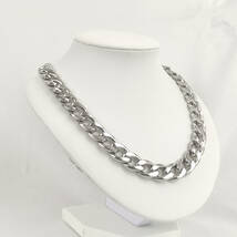 Silver Necklace 50cm 11mm 銀 喜平ネックレス シルバーチェーンネックレス シルバーネックレス メンズ レディース 304_画像5