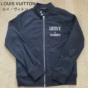 LOUIS VUITTON ルイ・ヴィトン　ブルゾン ジップアップ ジャケット　 ジャージ　ユニセックス 刺繍　ロゴ　LV