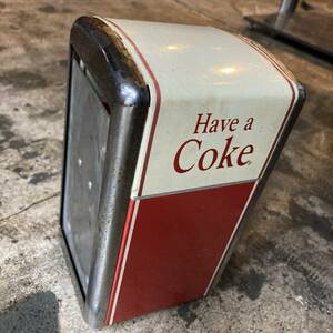 当時物　コカ・コーラ　ナプキンスタンド　ナプキン ディスペンサー　COCA　COLA 　ビンテージ　ヴィンテージ