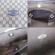 【難あり】CELINE　ハンドバック　ブラウン　キャンバス×レザー　ワンショルダー　セリーヌ_画像10