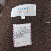 ⑧BEAMS LIGHTS　ジャケット　サイズ:S　ブラウン　ヘンリーボーン　秋冬　ビームスライツ_画像4