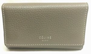【USED】CLINE セリーヌ 6連キーケース ドラムドカーフスキン 101583AFE.03UN 製造刻印：S-SD-5116