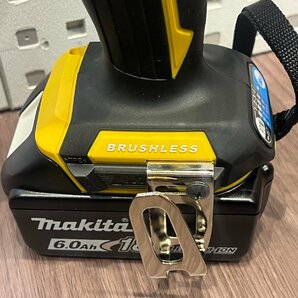 【動作確認済み】Makita マキタ TD173DGXFY インパクトドライバー イエロー バッテリー（BL1860B）2個/充電器付き/ケース付き 中古の画像6