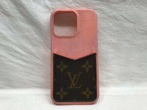 LOUIS VUITTON ルイヴィトン M81343/SN0292 バンパー モノグラム iPhone 13 Pro対応 アイフォンケース ピンク 中古品 現状品