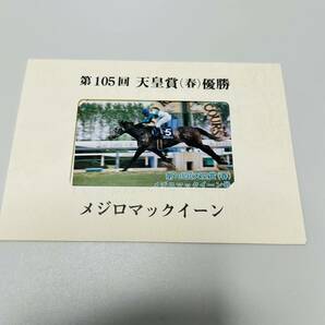 競馬テレホンカード メジロマックイーン 第105回 天皇賞（春）優勝 メジロマックイーン テレカ 希少の画像2