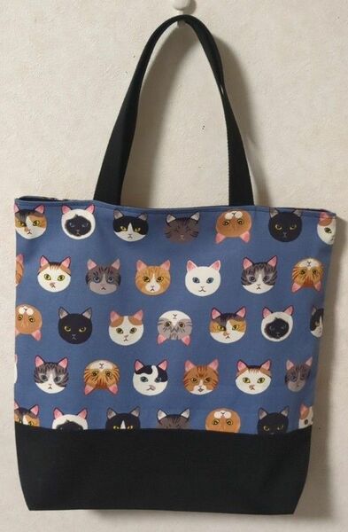 トートバッグ（ハンドメイド）ねこ柄