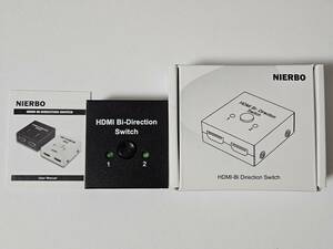 NIERBO-ColorfulLife HDMI 切替器 4K 60HZ hdmi Ver2.0 セレクター 1入力2出力/2入力1出力 双方向 HDCP 2.2 手動 切り替え