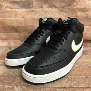 NIKE ナイキ COURT VISION ハイカット スニーカー 23cm ブラック 