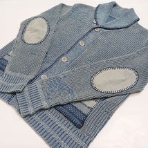 美品 RRL ダブルアールエル SHAWL COLLAR CARDIGAN LIGHT INDIGO ショールカラーカーディガン インディゴ S34RF02 23AW 星条旗_画像6