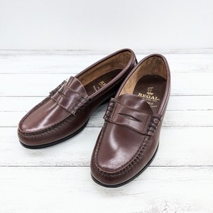 REGAL リーガル 2414 コインローファー ブラウン FLEXIBLE GENUINE MOCCASIN 23.5