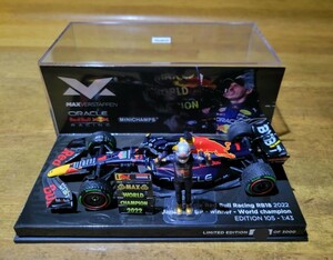 ミニチャンプス 1/43 レッドブル RB18 フェルスタッペン ショップ別注 ワールドチャンピオン 日本GP