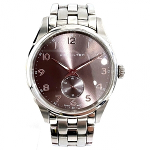１円～最落なし ハミルトン ジャズマスター H384110 クォーツ グレー文字盤 時計 腕時計 メンズ☆0102