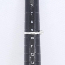 PT850 リング 指輪 9.5号 ダイヤ 総重量約2.6g 中古 美品 送料無料☆0315_画像5