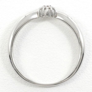PT900 リング 指輪 8号 ピンクダイヤ ダイヤ 計 0.07 総重量約2.5g 中古 美品 送料無料☆0315の画像2