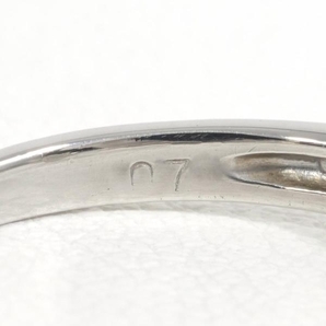 PT900 リング 指輪 8号 ピンクダイヤ ダイヤ 計 0.07 総重量約2.5g 中古 美品 送料無料☆0315の画像7