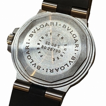 ブルガリ ディアゴノ スクーバ SD38S ラバーベルト 自動巻 時計 腕時計 メンズ☆0330_画像5