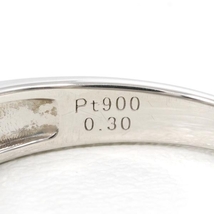 PT900 リング 指輪 16号 ダイヤ 0.30 総重量約4.2g 中古 美品 送料無料☆0315_画像6