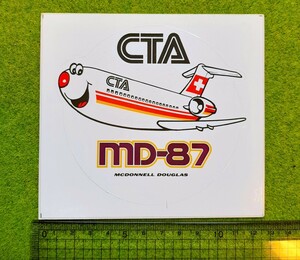 マクドネル・ダグラス MD-87★スイスCTA航空会社ステッカー