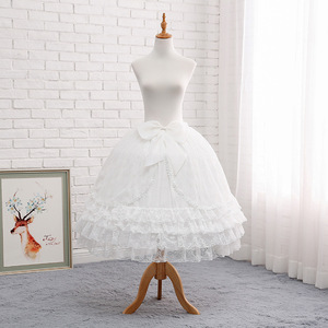  Lolita pannier through year spring summer Lolita 3 step wire inner skirt long bride wedding dress cosplay costume Mai pcs ribbon 