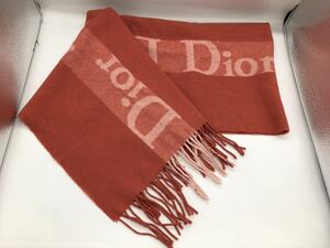 1円【Christian Dior】マフラー 大判ストール ストール クリスチャン ディオール DIOR