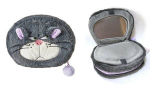 MINISO × Disneyrusi fur Disney mirror attaching pouch make-up pouch case 