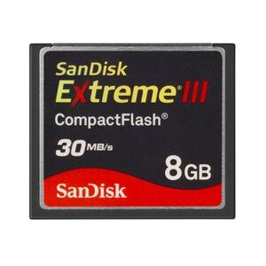 SanDisk Extreme III コンパクトフラッシュ 8GB 30MB/秒 SDCFX3-008G-J31A