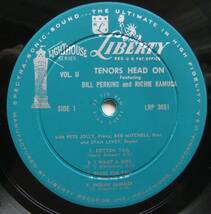 ◆ BILL PERKINS - RICHIE KAMUCA / Tenors Head-On ◆ Liberty LRP 3051 (turquoise:dg) ◆_画像3