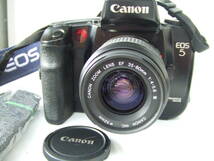 キャノン EOS 5 ジャンク扱い フィルムカメラ ZOOM レンズ EF 35-80㎜/75-300㎜ レンズフード ET-60 未確認の現状品_画像2
