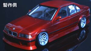 1/24ハセガワ BMW 318i E36 JDMstyleハーフエアロ【1_B-N】