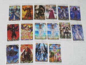 Fate Grand Order FGO ウエハース　カード　16枚セット　アルトリア　ギルガメッシュ　沖田総司　ブリュンヒルデ　他