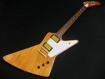 TOKYO GUITARS TXP Explorerタイプ セットネック バナナヘッド ナチュラル ゴールドパーツ 変形エレキギター_画像1