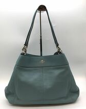 美品 COACH コーチ レクシー トートバッグ ハンドバッグ F28997 ライトブルー レディース_画像1