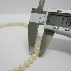 アクセサリー祭 パールネックレス SV金具 ホワイト アコヤ真珠 7.0～7.2mm珠 パール 真珠の画像6