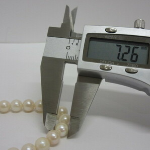 アクセサリー祭 パールネックレス SV金具 ホワイト アコヤ真珠 7.0～7.2mm珠 パール 真珠の画像5