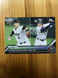 大谷翔平 WBC topps now 二刀流カード 中国戦 WBC-8 Shohei Ohtani ベースボールカード baseball WBC 侍ジャパン / bbm panini