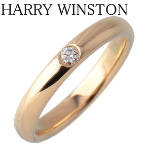  Harry Winston брак кольцо с бриллиантом 7.5 номер AU750YG новый товар с отделкой HARRY WINSTON[15809]